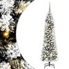 vidaXL Kunstkerstboom Wit 150 cm PVC en Metaal en Plastic