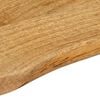 vidaXL Tafelblad met natuurlijke rand 80x40x2,5 cm massief mangohout