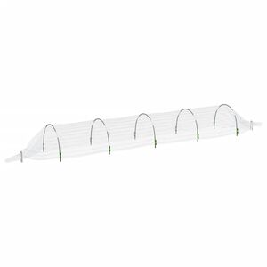vidaXL Kweektunnel 1,5x5 m glasvezel en polypropeen