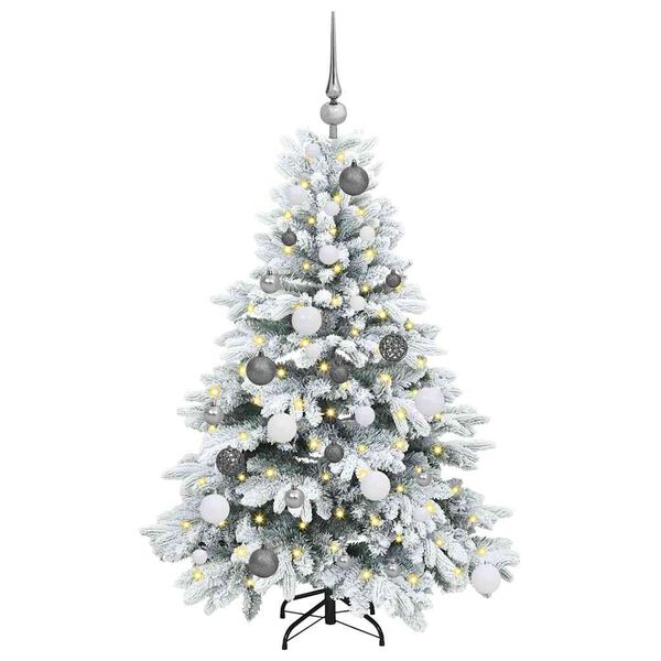 vidaXL Kunstkerstboom met 150 LED met standaard Wit 120 cm PE en PVC