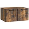 vidaXL Wandbeugel TV-kast Gerookt eiken 59,5 x 41 x 30 cm Bewerkt hout