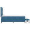 vidaXL Boxspring bed met matras Donkerblauw 80 x 200 cm Fluweel