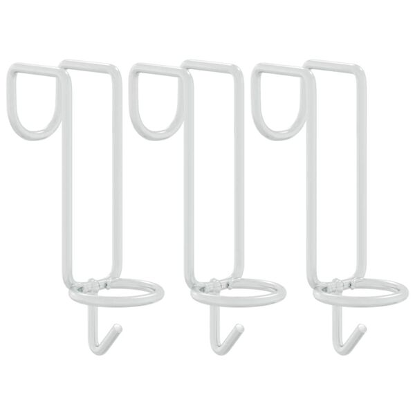 vidaXL Emmerhaak draagbaar gegalvaniseerd staal zilverkleurig