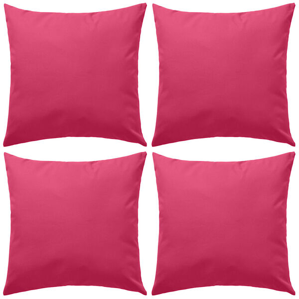vidaXL Buitenkussens 45x45 cm roze 4 st