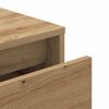 vidaXL Opbergbox met lade 40,5x40x40 cm bewerkt hout artisanaal eiken
