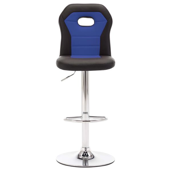 vidaXL Barstoelen 2 st kunstleer blauw