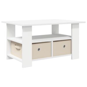 vidaXL Salontafel Wit 77 x 55 x 42 cm Bewerkt hout