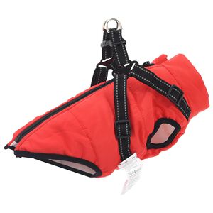 vidaXL Hondenjas Rood L32 Fleece en polyester