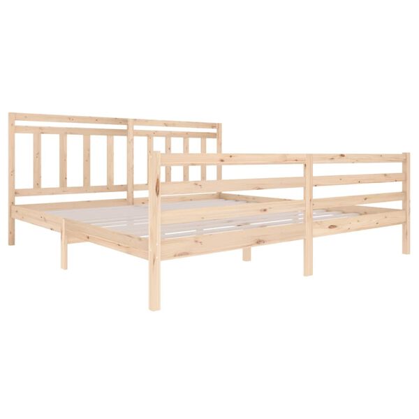 vidaXL Bedframe massief hout 200x200 cm