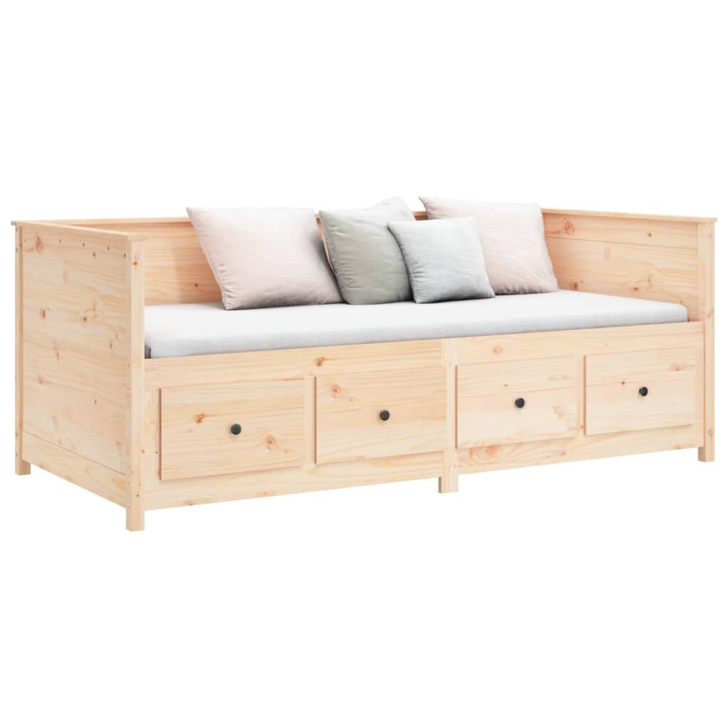 vidaXL Slaapbank zonder matras 75x190 cm massief grenenhout