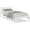 vidaXL Bedframe extra lang zonder matras grenenhout wit 100x220 cm