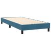 vidaXL Boxspring met matras fluweel donkerblauw 80x210 cm