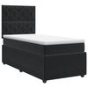 vidaXL Boxspringbed met matras Zwart 80 x 200 cm Fluweel
