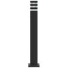 vidaXL Vloerlampen voor buiten 3 st 80 cm aluminium zwart