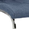 vidaXL Eetkamerstoelen 6 st stof blauw