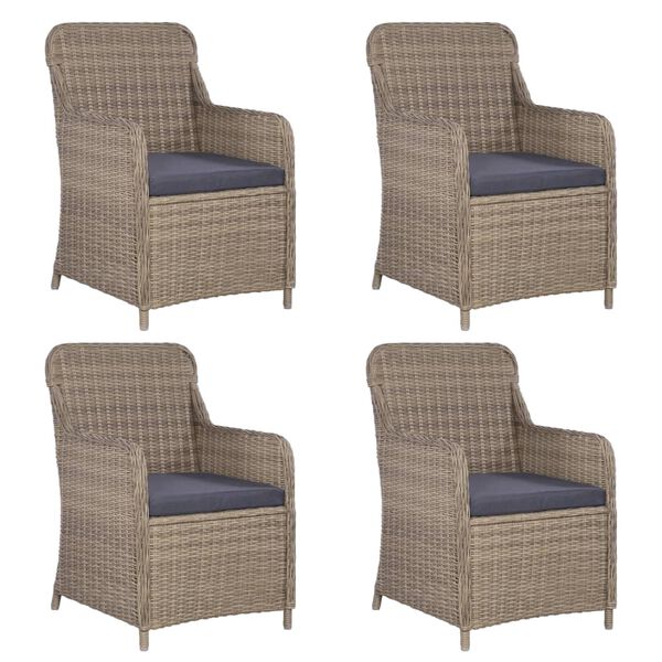 vidaXL 5-delige Tuinset bruin