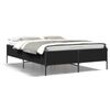 vidaXL Bedframe bewerkt hout metaal zwart 150x200 cm
