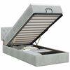 vidaXL Ottoman bed met matras Lichtgrijs 80 x 200 cm Fluweel