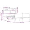 vidaXL Bedframe zonder matras bewerkt hout bruin eikenkleur 120x190 cm