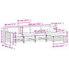 vidaXL 5-delige Loungeset met kussens ge&iuml;mpregneerd grenenhout