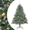 vidaXL Kunstkerstboom Groen 180 cm PVC en Plastic en Staal