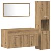 vidaXL 3-delige Badkamermeubelset bewerkt hout artisanaal eikenkleur