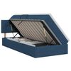 vidaXL Opbergbed met matras met hoofdeinde Blauw 90 x 190 cm fluweel