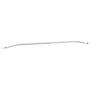 vidaXL Zeildoekbevestiging voor aanhangwagens zilver 102-155 cm