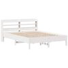 vidaXL Bedframe zonder matras massief grenenhout wit 140x200 cm