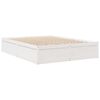 vidaXL Bed met matras massief grenenhout wit 160x200 cm