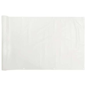 vidaXL Balkonscherm 600x120 cm PVC wit
