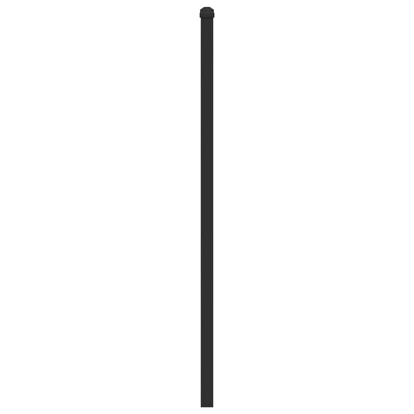 vidaXL Vervangend hoofdbord 90 cm bewerkt hout en staal bruin eikenkleurig