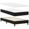 vidaXL Boxspringbed met matras met hoofdeinde Zwart 90 x 190 cm Stof