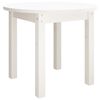 vidaXL Salontafel &Oslash; 55x45 cm massief grenenhout wit
