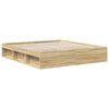 vidaXL Bedframe met hoofdeinde Sonoma 180 x 200 cm Bewerkt hout