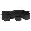 vidaXL Tuin Sofa Set 9 st Poly riet