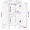 vidaXL Dressoir Wit 33.5 x 40 x 75 cm