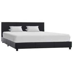 vidaXL Bedframe kunstleer zwart 140x200 cm