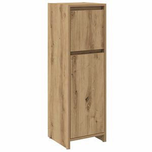 vidaXL Badkamerkast 30x30x95 cm bewerkt hout artisanaal eikenkleur
