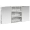 vidaXL Badkamerkastenset 3 st 100 x 10,5 x 50 cm Bewerkt hout