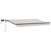 vidaXL Uitschuifbare luifel Lichtgrijs en wit. 600 &times; 300 cm