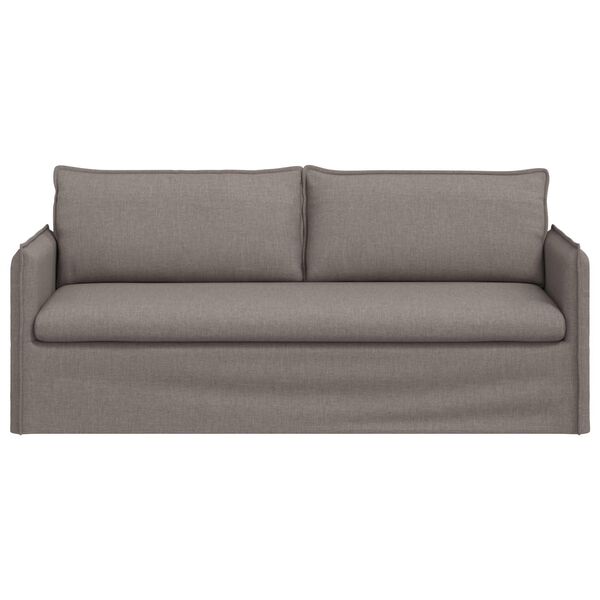 vidaXL Bank 180cm Taupe Metaal