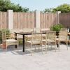 vidaXL 9-delige Tuinset met kussens poly rattan beige