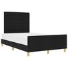 vidaXL Bedframe met hoofdeinde Zwart 160 x 200 cm Stof