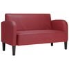 vidaXL Loveseat bank 110 cm kunstleer wijnrood