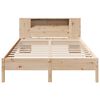 vidaXL Bed met boekenkast zonder matras massief grenenhout 140x190 cm