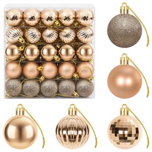vidaXL Kerstballen set 100 st Rose Gold 4 cm Polystyreen
