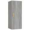 vidaXL Wandkast 34,5x34x90 cm bewerkt hout grijs sonoma eikenkleurig