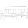vidaXL Bedframe voor een daybed Wit 80 x 200 cm Gepoedercoat staal