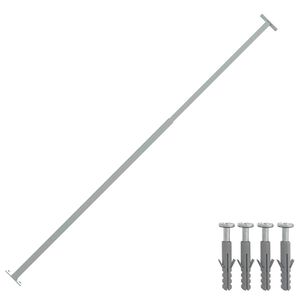 vidaXL Barri&egrave;restang verstelbaar 710-1200 mm